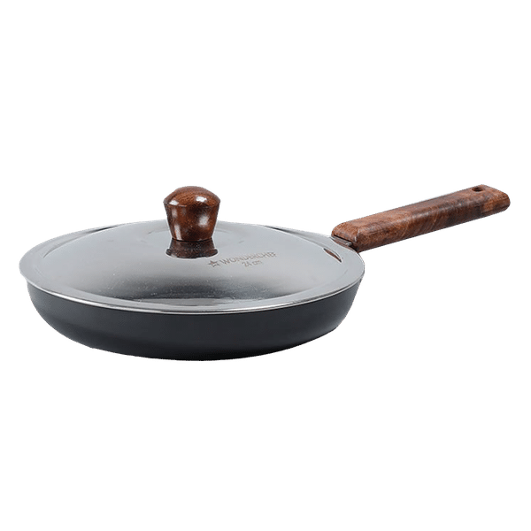 WONDERCHEF Ebony Frying Pan with Lid (Hard Anodized Coating, 63152887, Black)_1