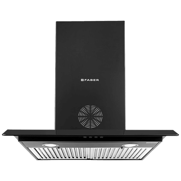 FABER Arco 3D Plus 60cm 1150m3/hr Ducted Wall Mounted Chimney with Baffle Filter (Black)_1