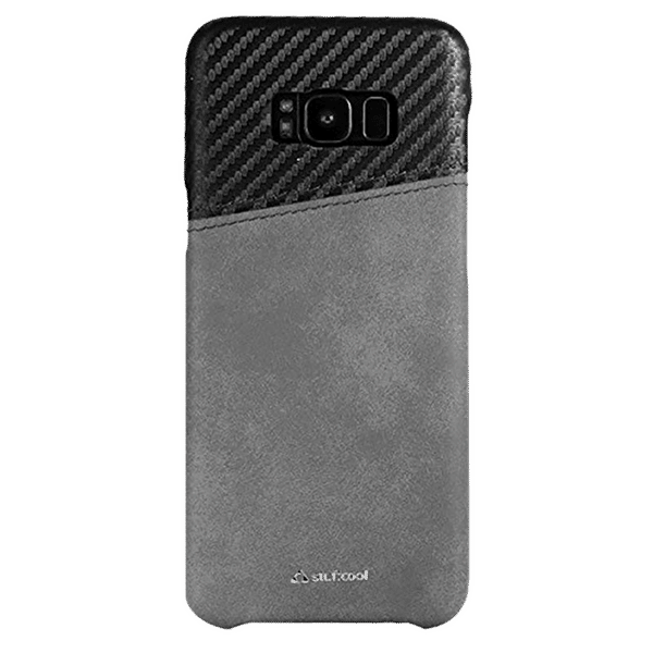 stuffcool Karafi Polyurethane Back Cover for Samsung Galaxy S8 Plus (Easy Access To All Ports, Black and Grey)_1