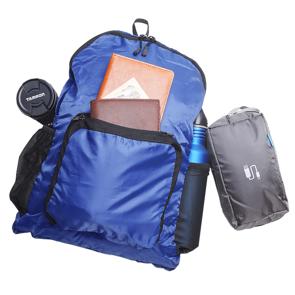 Traveldoo Lightweight Folding Backpack (CBX01002, Blue)_1