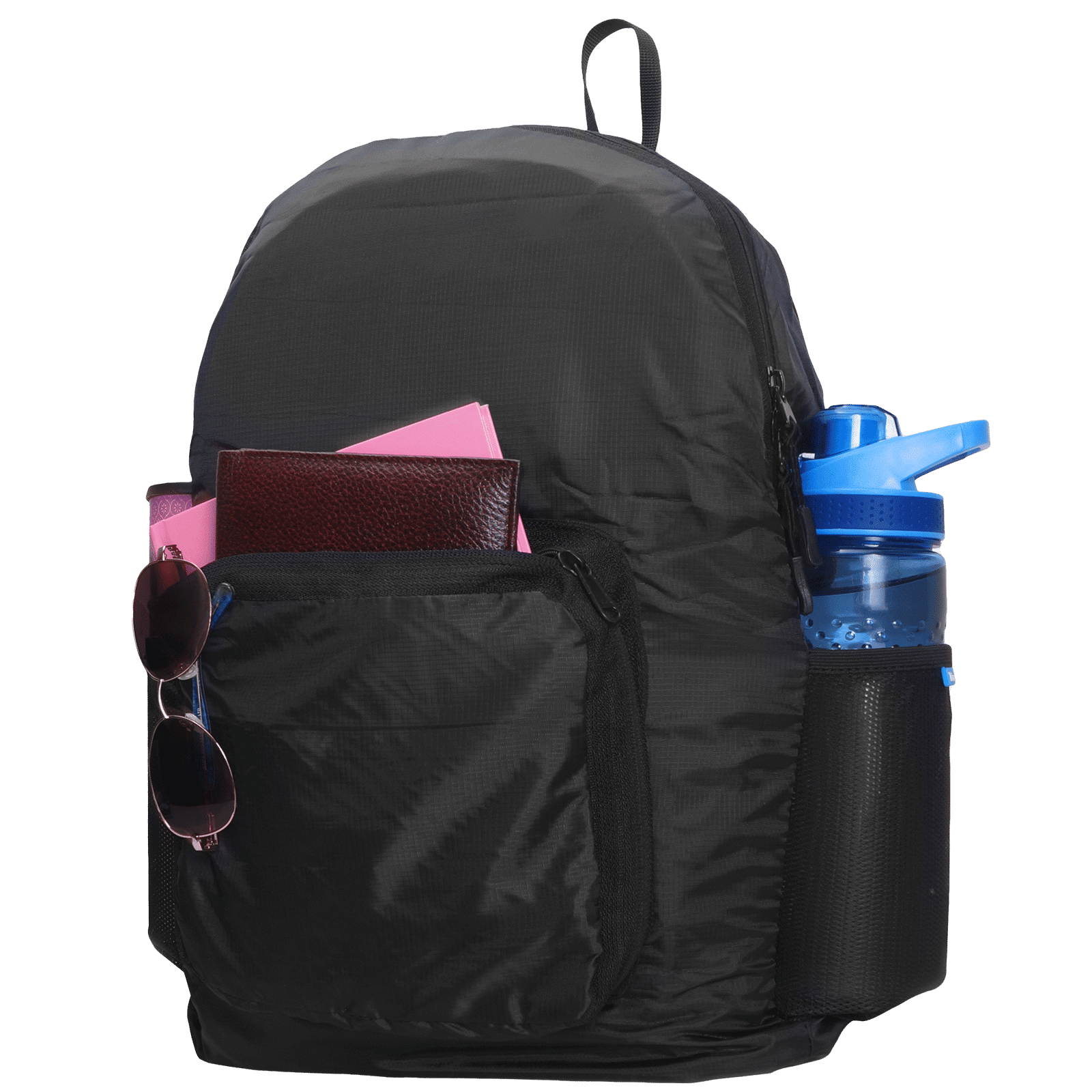 Traveldoo Lightweight Folding Backpack (CBX01001, Black)