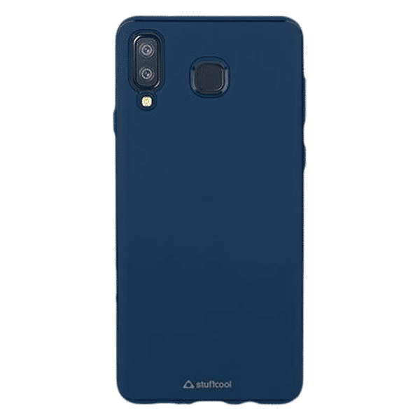 stuffcool Armour Plastic Back Cover for Samsung Galaxy A8 Star (Camera Protection, Blue)_1