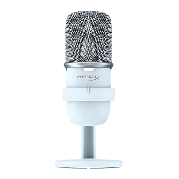 HyperX SoloCast Type C Wired Microphone with Tap-to-Mute Sensor (White)_1