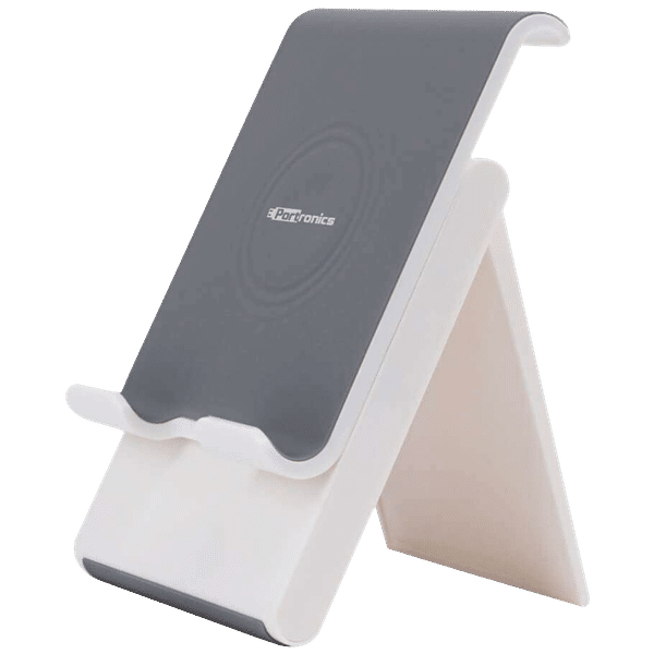 PORTRONICS Paddie Mobile Holder For Mobile & Tablet (Angle Adjustable, POR 1034, White)_1