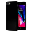 spigen Thin Fit Soft TPU & Polycarbonate Back Cover for Apple iPhone 7, 8, SE (Wireless Charging Compatible, Black)_1