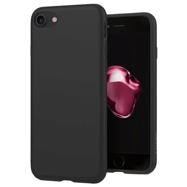 spigen Liquid Crystal v2 TPU Back Case For iPhone 8 (Precise Cutouts, 054CS22204, Matte Black)_1