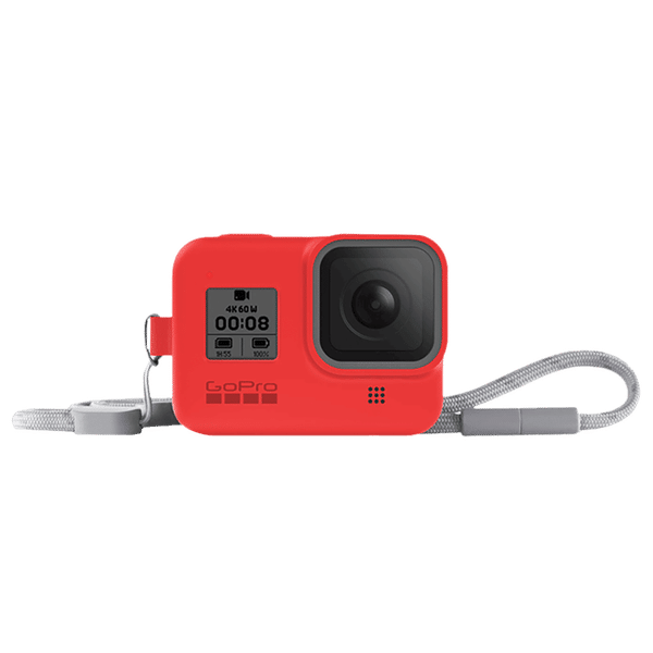GoPro Sleeve Plus Lanyard for Hero 8 (AJSST-008, Firecracker Red)_1