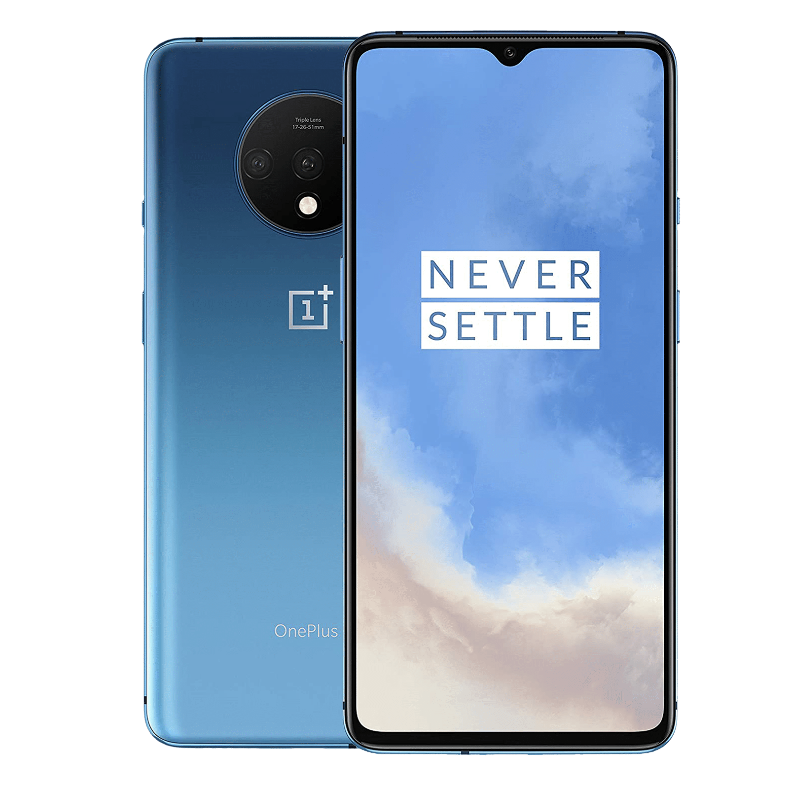 Blynk Refurbished OnePlus 7T (8GB RAM, 256GB, Glacier Blue)