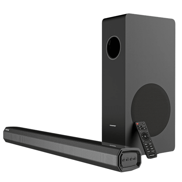 Blaupunkt SBW250 200W Bluetooth Soundbar with Remote (Powerful Surround Sound, 2.1 Channel, Black)_1