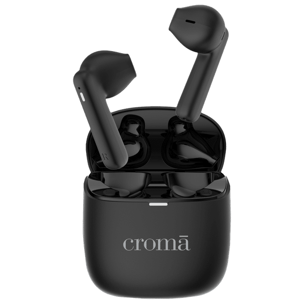 Croma CRSE030EPA016501 TWS Earbuds (Sweat & Water Resistant, Upto 32 Hours Playback, Black & Grey)_1
