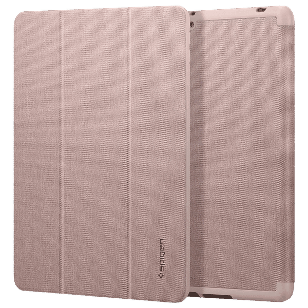 spigen Urban Fit TPU & Fabric Flip Cover For Apple iPad 10.2 Inch (Magnetic Closure, Rose Gold)_1