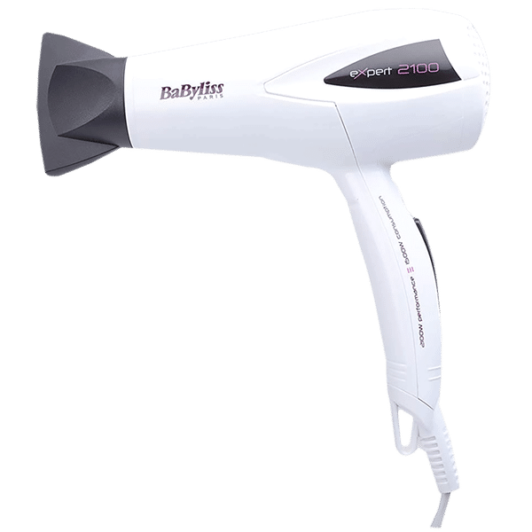 BaByliss D322WE Hair Dryer with 2 Heat Settings (Adjustable Diffuser, White)_1