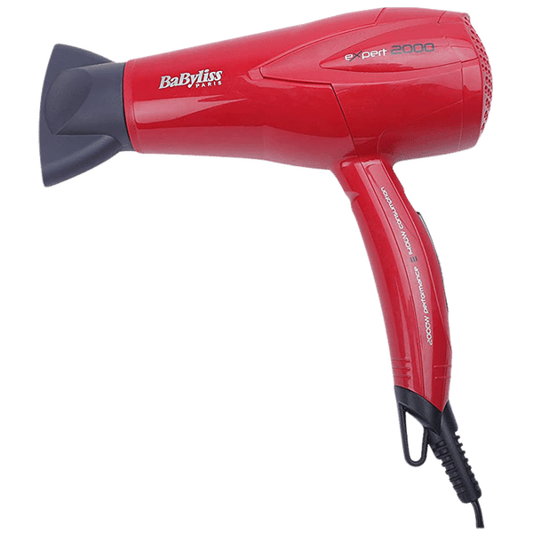 BaByliss D302RE Hair Dryer with 3 Heat Settings (Narrow Centre Nozzle, Red)_1