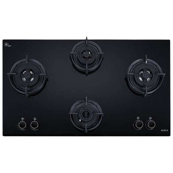 elica FLEXI DFS AB Series 4 Burner Automatic Hob (Battery Operated, Black)_1