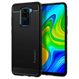 spigen Rugged Armor TPU Back Case For Redmi Note 9 (Air Cushion Technology, ACS01192, Matte Black)_1