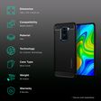 spigen Rugged Armor TPU Back Case For Redmi Note 9 (Air Cushion Technology, ACS01192, Matte Black)_2
