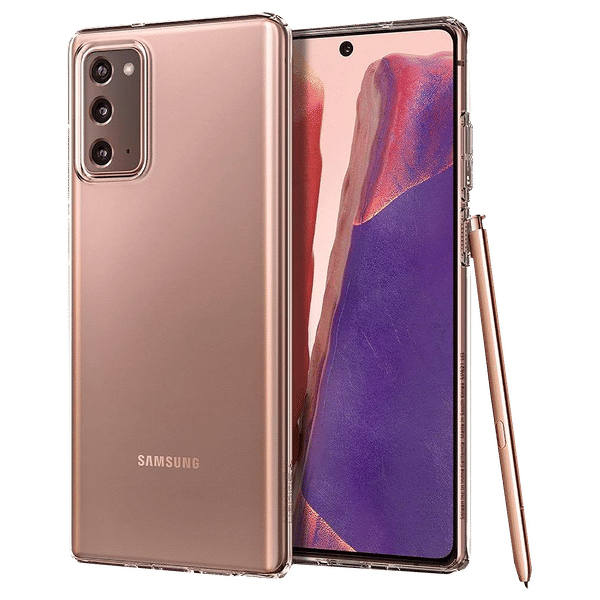 spigen Liquid Crystal TPU & Polycarbonate Back Cover for SAMSUNG Galaxy Note 20 (Wireless Charging Compatible, Crystal Clear)_1