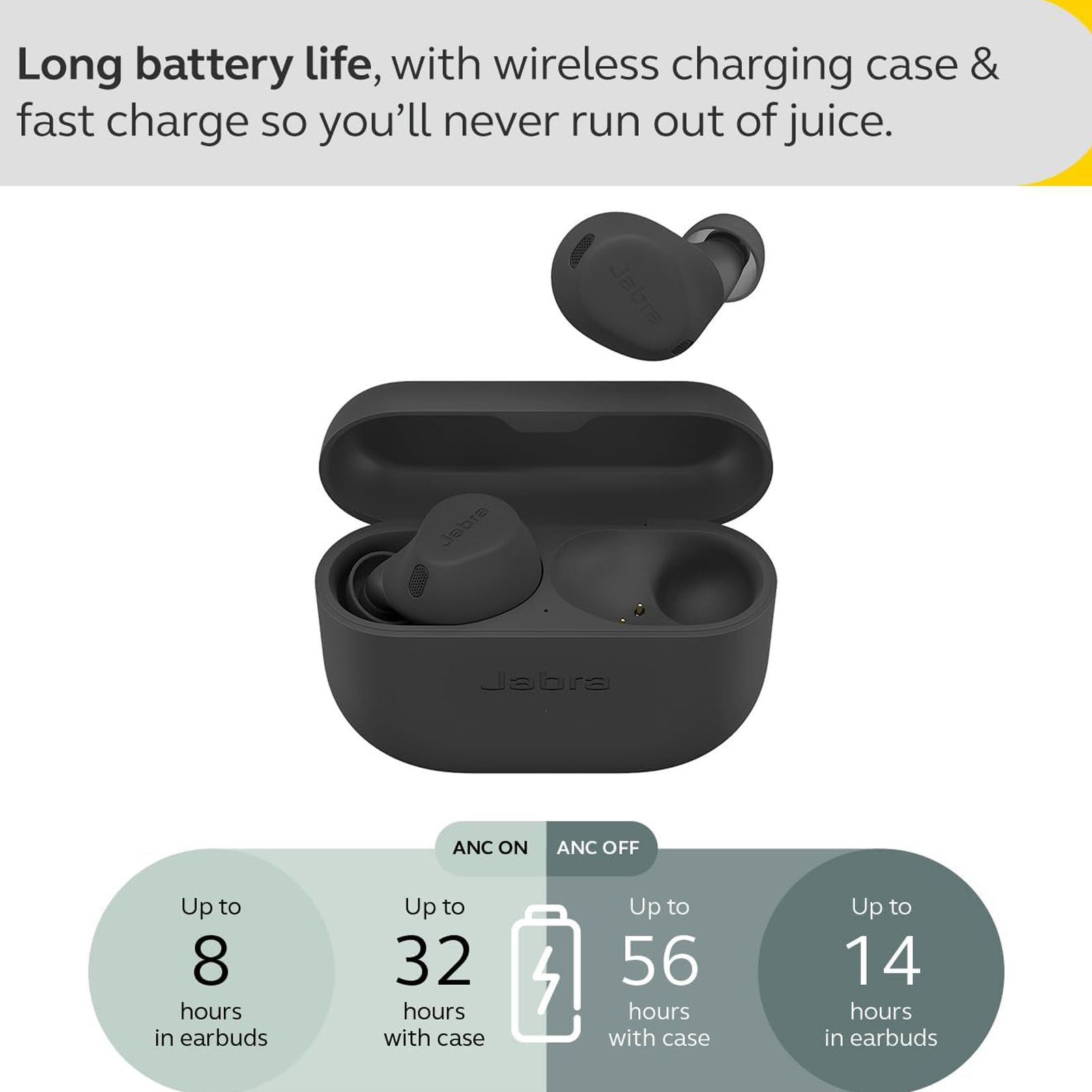 Jabra Elite 8 Active TWS Earbuds with Active Noise Cancellation (IP68 Water & Sweatproof, 32 Hours Playback, Dark Grey)_4
