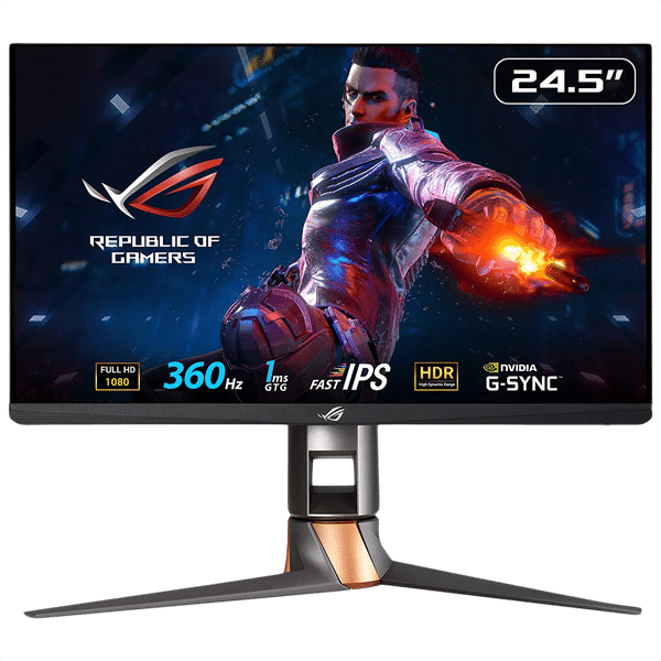 ASUS ROG Swift 62.23 cm (24.5 inch) Full HD IPS Panel LCD Height Adjustable Gaming Monitor with Flicker-Free Technology_1