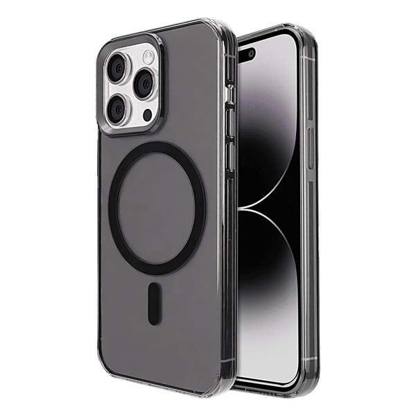 GRIPP Neo Xtreme Hard TPU & Polycarbonate Back Cover for Apple iPhone 15 Pro Max (MagSafe Compatible, Smoke)_1