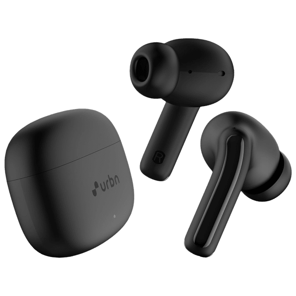 urbn Beat 650 TWS Earbuds with Environmental Noise Cancellation (IPX5 Water Resistant, Fast Charging, Black)_1