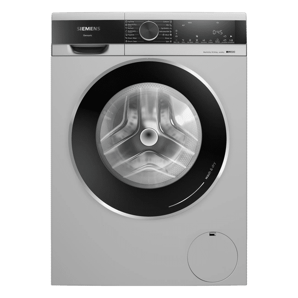 SIEMENS iQ500 10.5 kg/6 kg Fully Automatic Front Load Washer Dryer Combo (Multiple Water Protection, WN64A2U9IN, Silver)_1