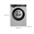 SIEMENS iQ500 10.5 kg/6 kg Fully Automatic Front Load Washer Dryer Combo (Multiple Water Protection, WN64A2U9IN, Silver)_2