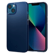 spigen Thin Fit TPU & Polycarbonate Back Cover for Apple iPhone 13 Mini (Wireless Charging Compatible, Navy Blue)_1