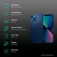 spigen Thin Fit TPU & Polycarbonate Back Cover for Apple iPhone 13 Mini (Wireless Charging Compatible, Navy Blue)_2