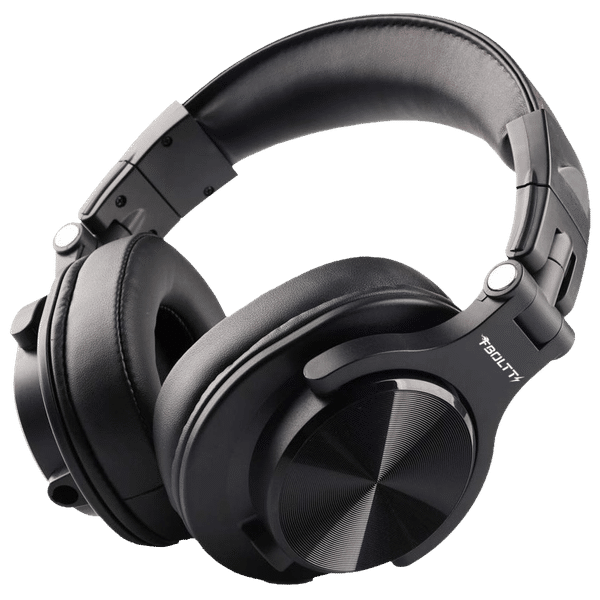 FIRE-BOLTT BH1401 BH1400 Over-Ear Noise Isolation Wireless Headphone with Mic (Bluetooth 5.0, Adjustable Headband, Black)_1