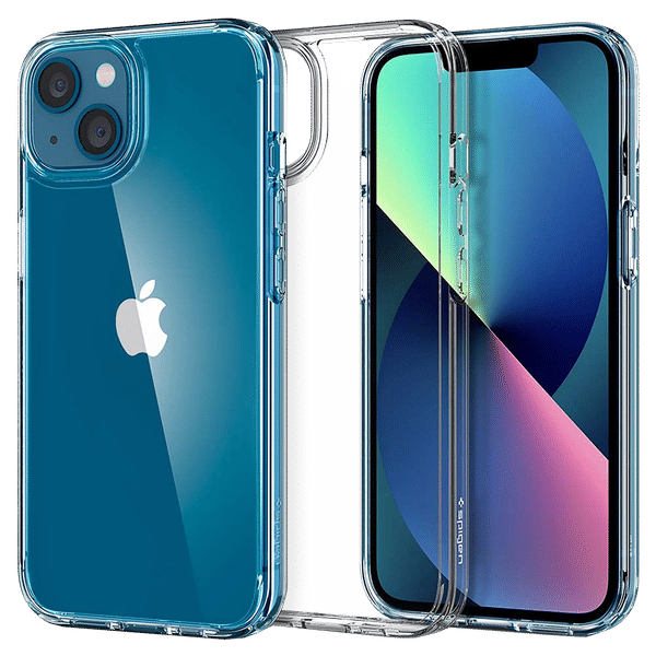 spigen Ultra Hybrid TPU Back Cover for Apple iPhone 13 Mini (Wireless Charging Compatible?, Crystal Clear)_1