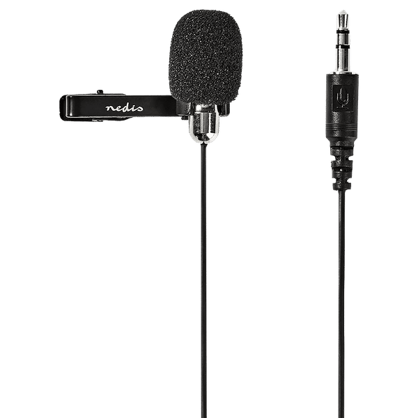 nedis Hanging Wired Microphone (Versatile, MICCJ105BK, Black Chrome)_1