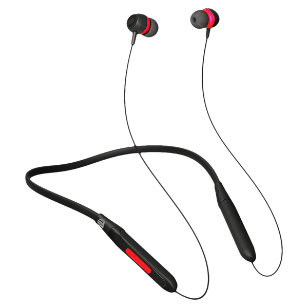 Nu Republic Jive J2 Neckband with Passive Noise Isolation ( X-Bass Technology, Red)_1