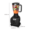 FABER Candy 800 Watt 4 Jars Mixer Grinder (20000 RPM, Copper Motor, Black)_3