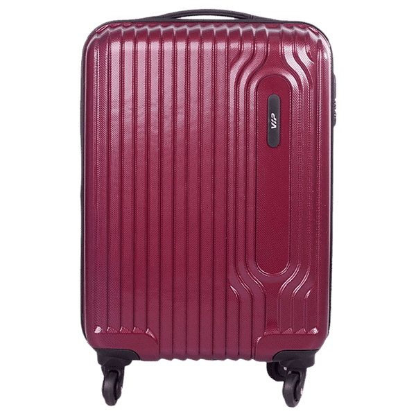 VIP Trace 35 Litres Polycarbonate Trolley Bag (Water Resistant, TRACE55MCD, Maroon)_1