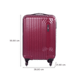 VIP Trace 35 Litres Polycarbonate Trolley Bag (Water Resistant, TRACE55MCD, Maroon)_2