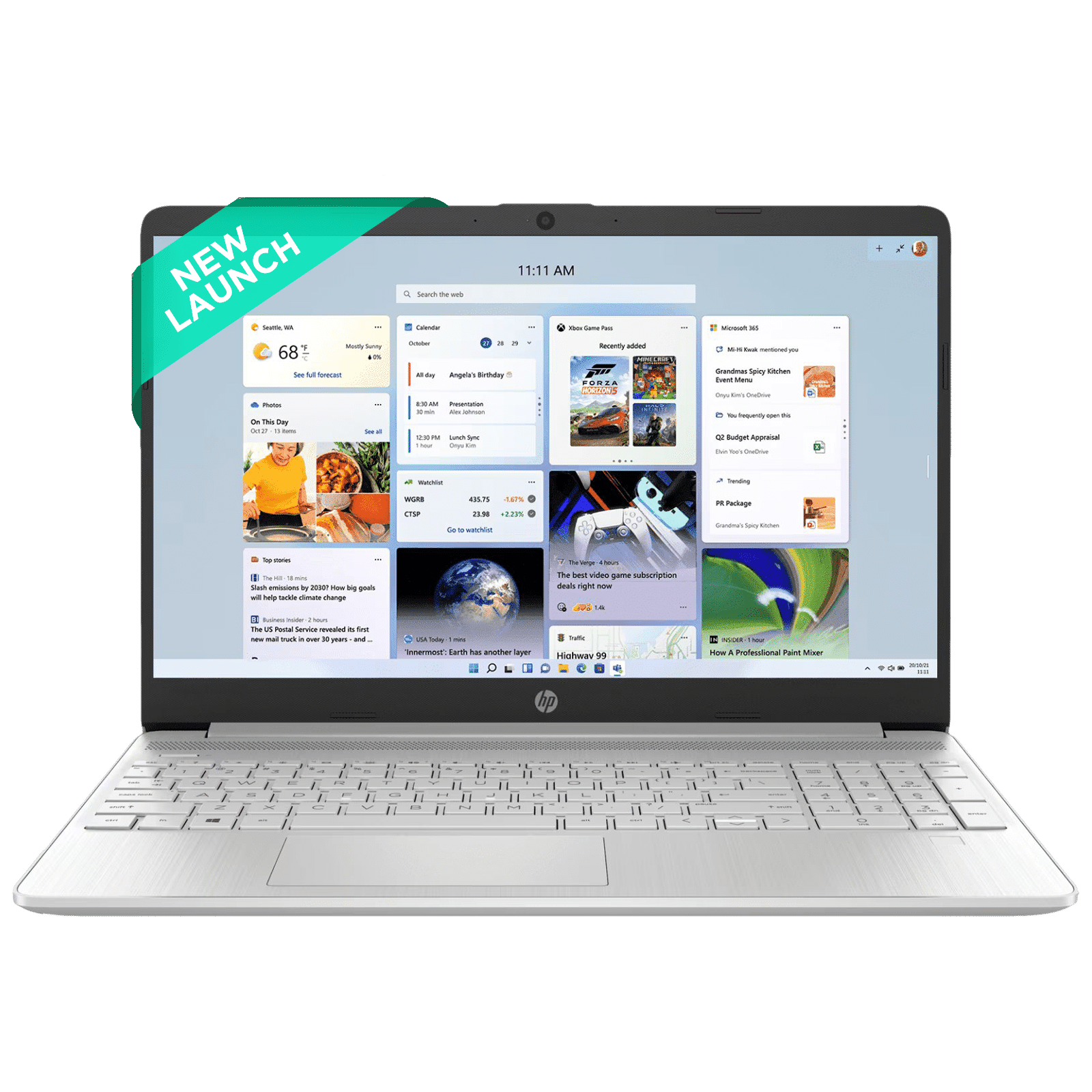 HP 15s-fq5330TU Intel Core i5 12th Generation Thin & Light Laptop (16GB, 512GB SSD, Windows 11 Home, 15.6 inch Diagonal Full HD Display,  MS Office 2021, Natural Silver, 1.69 kg)