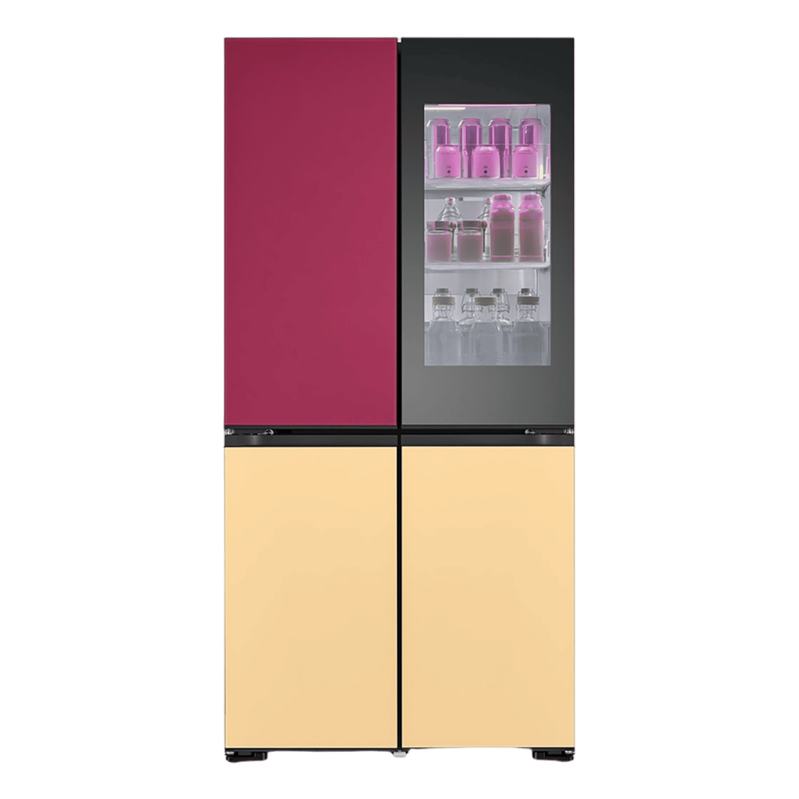 LG 617 Litres 3 Star Frost Free French Door Refrigerator with Linear Cooling Technology (GRA24FDMMB, Multicolour)