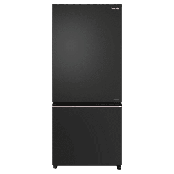 Panasonic 400 Litres 2 Star Frost Free Double Door Bottom Mount Convertible Refrigerator with AG Clean Technology (NR-BK418BQKN, Diamond Black)_1