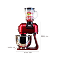 HAFELE Klara Highline 1000 Watt 1 Jar Stand Mixer (Beater Function, Murphy Red)_3