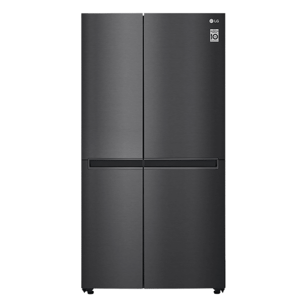 LG 688 Litres Frost Free Side by Side Refrigerator with Door Cooling Plus Technology (GC-B257KQBV.AMCQEB, Matte Black)_1