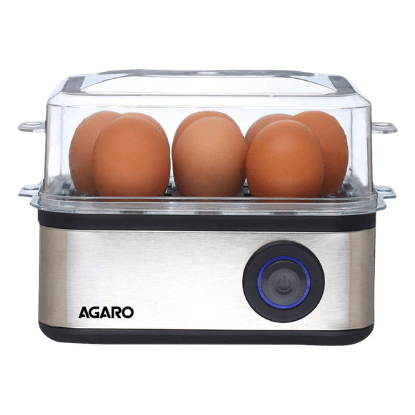 AGARO Grand 8 Egg Electric Egg Boiler & Poacher with Auto Shut Off (Silver)_1