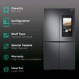 SAMSUNG 865 Litres Frost Free French Door Smart Wi-Fi Enabled Refrigerator with Door-in-Door (RF87A9770SG/TL, Black Caviar)_2
