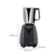 BAJAJ Juvel Digi 800 Watt 3 Jars Mixer Grinder (Pulse Function, Dark Grey)_3