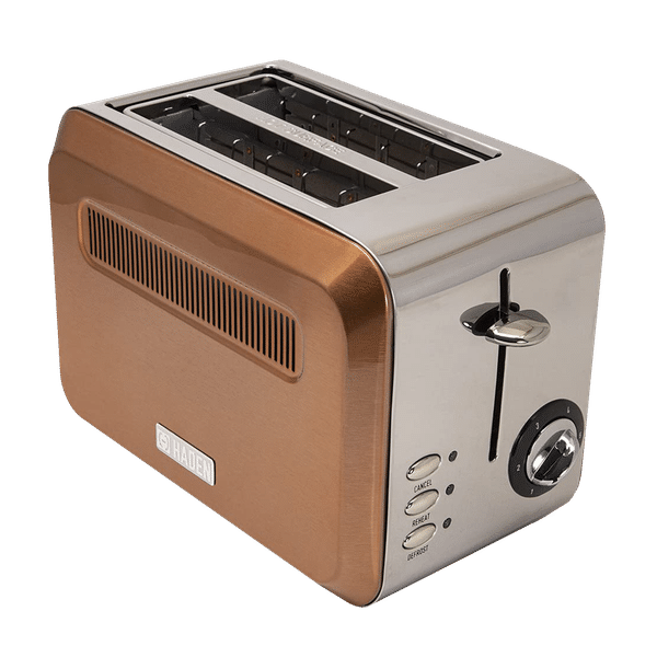 HADEN Boston Pyramid 980W 2 Slice Pop-Up Toaster with Removable Crumb Tray (Copper)_1