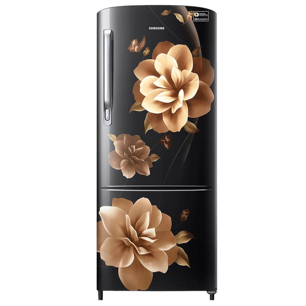 SAMSUNG Stylish Grande 192 Litres 3 Star Direct Cool Single Door Refrigerator with Anti-Bacterial Gasket (RR20A172YCB/HL, Camellia Black)_1