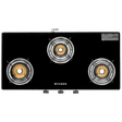 FABER Spark 3 Burner Manual Gas Stove (Knob Controlled, Black)_2