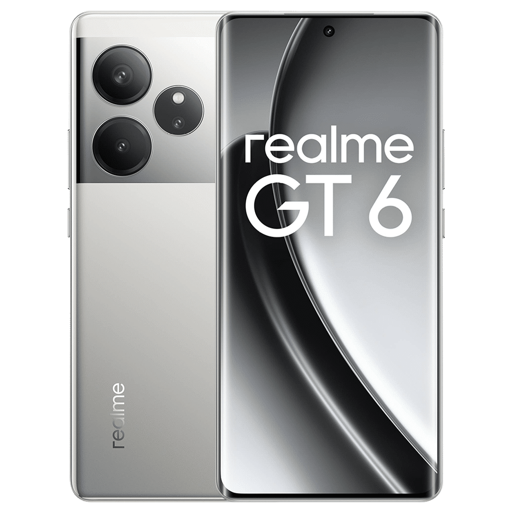 realme GT 6 5G (8GB RAM, 256GB, Fluid Silver)