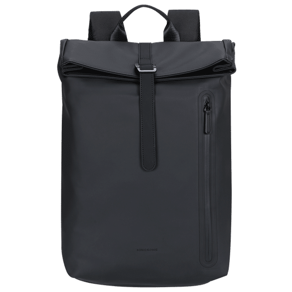 Kingsons KSWFBK10 Polyester Laptop Backpack for 15.6 Inch Laptop (13.5 L, Water Resistant, Black)_1