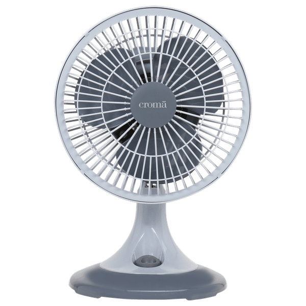 Croma 225mm 3 Blade Energy Efficient Table Fan (Silent Operation, Grey)_1